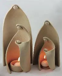 Handmade Clay Candle Holder